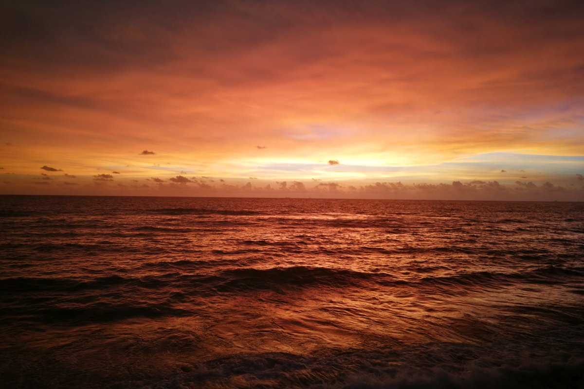 sunset in Colombo