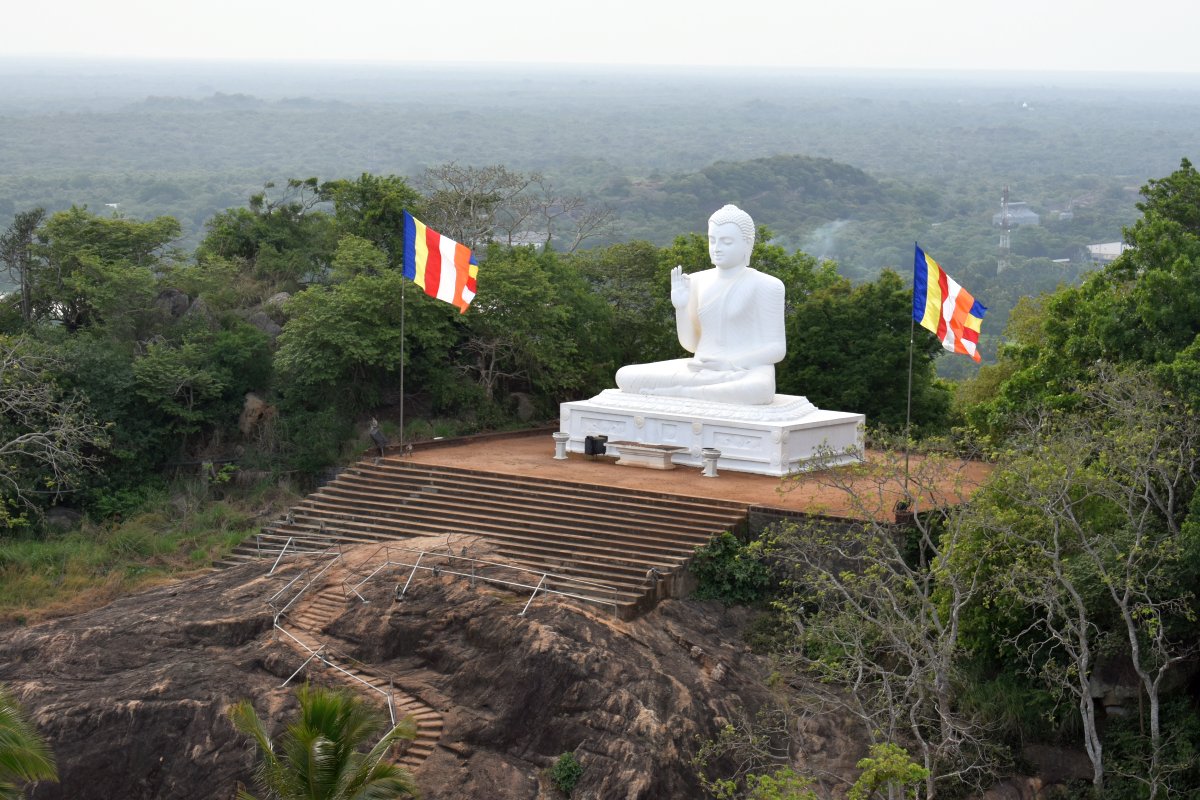 Large sitting Buddha statue