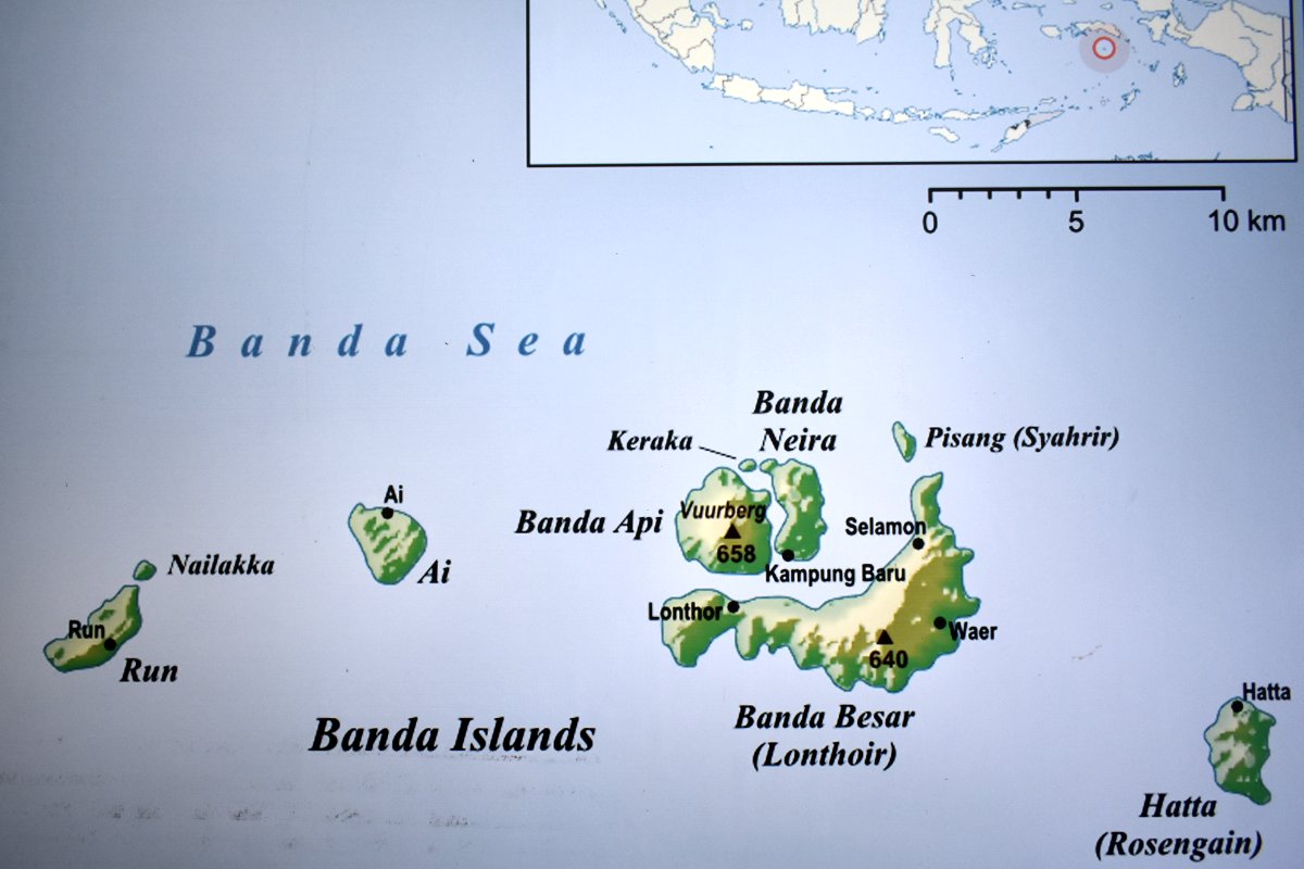 Banda Islands map