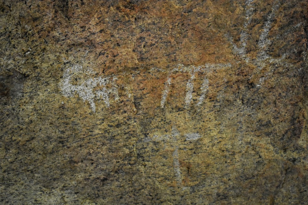 Veddha paintings on a cave in Rassagala