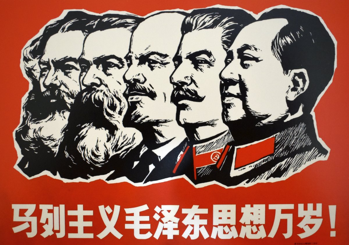 Karl Marx, Friedrich Engels, Vladimir Ilyich Lenin, Josef Stalin, Mao Zedong
