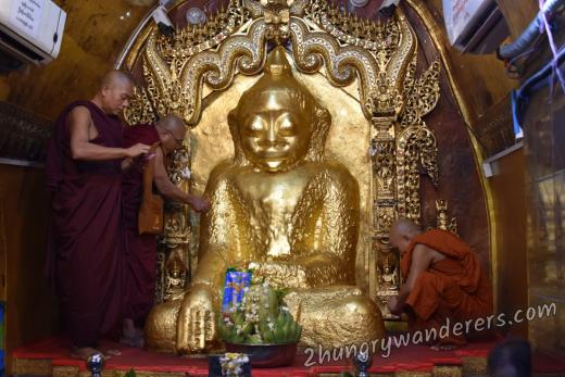 Gold covered Buddha statue