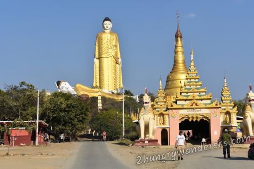 Giant Standing Buddha statue Laykyun Sekkya